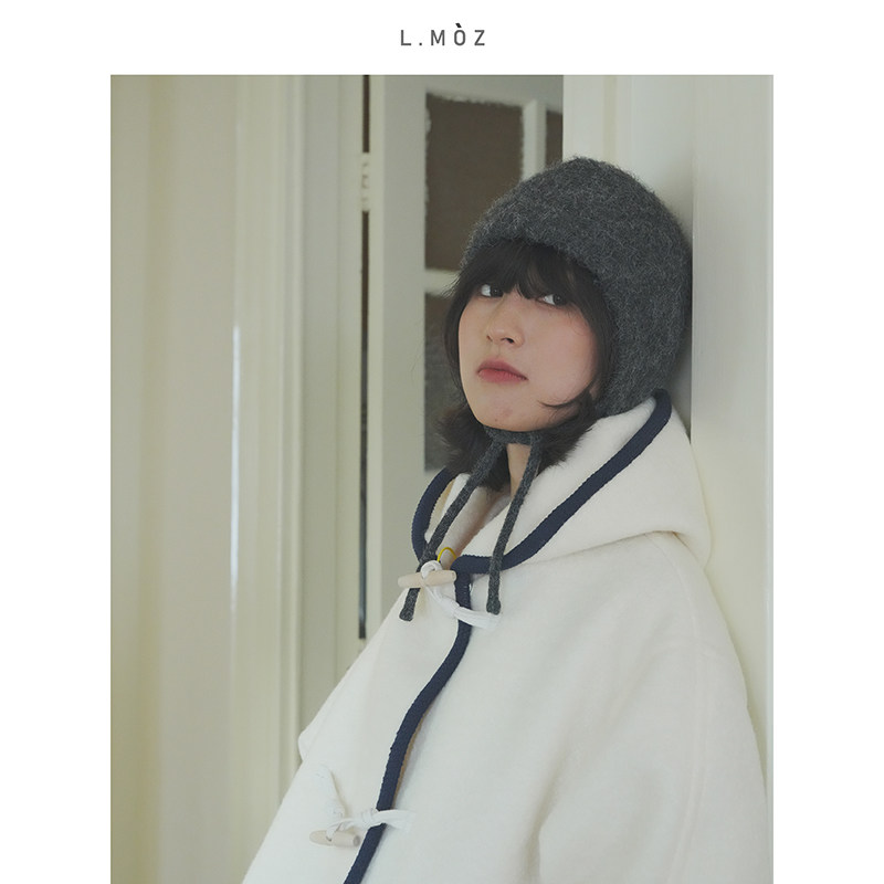 蓝墨竹定制百搭针织帽子女2025新款秋冬季韩版护耳保暖百搭显脸小,服饰配件/皮带/帽子/围巾,帽子,淘宝优惠券,粉丝福利购,淘宝优惠卷