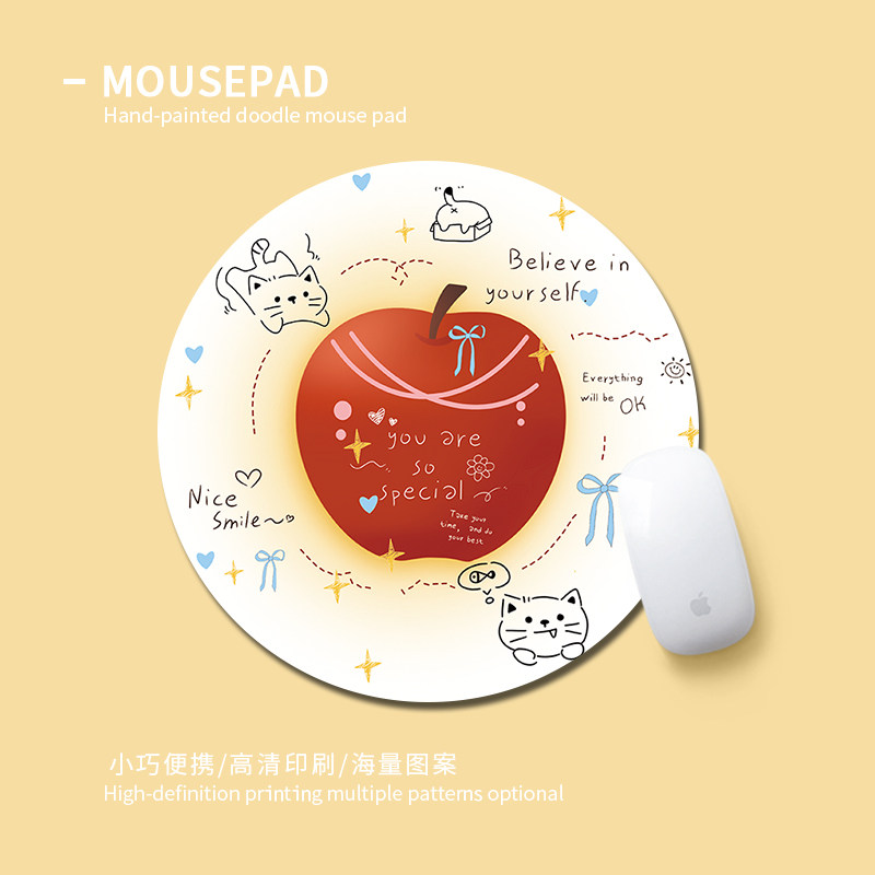 简约小猫鼠标垫电脑办公垫打工职场男女生可爱笔记本键盘圆桌面垫,电脑硬件/显示器/电脑周边,鼠标垫/贴/腕垫,淘宝优惠券,粉丝福利购,淘宝优惠卷