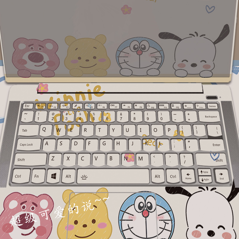 可爱卡通玉桂狗笔记本电脑贴纸