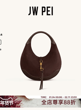 JW PEI仿麂皮新月形单肩包Colette腋下新年2026新款8T114