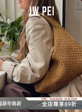 JW PEI大容量编织包laura新款复古女包手提包大包通勤包包女5S286