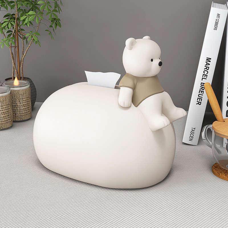 奶油风ins可爱纸巾盒家居客厅茶几抽纸盒桌面创意收纳餐巾纸盒子