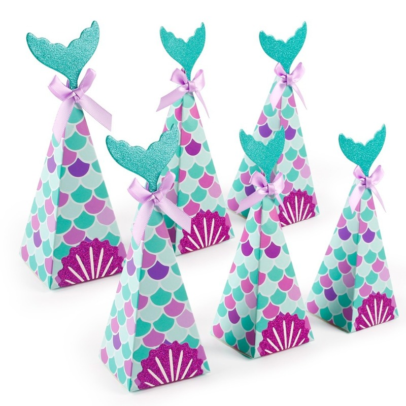 little mermaid party gift candy boxes mermaid birthday