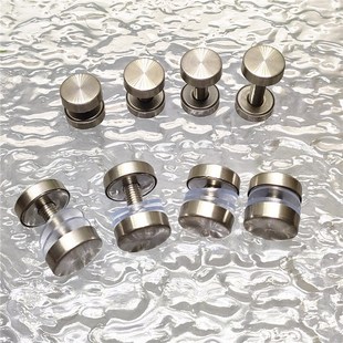 不锈钢mb6 罗杆双头广告装饰钉 玻璃固定钉螺丝亚克力板连接装饰