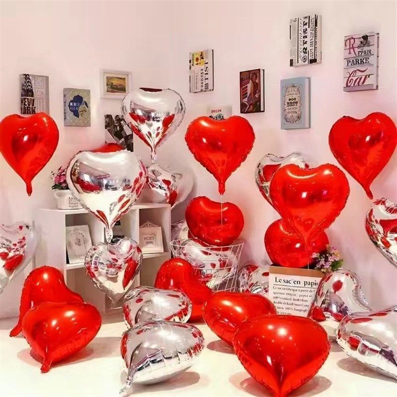 18寸网红公主发财开心爱心气球铝膜告白心形生Q日装饰场景布置汽,节庆用品/礼品,气球,淘宝优惠券,粉丝福利购,淘宝优惠卷