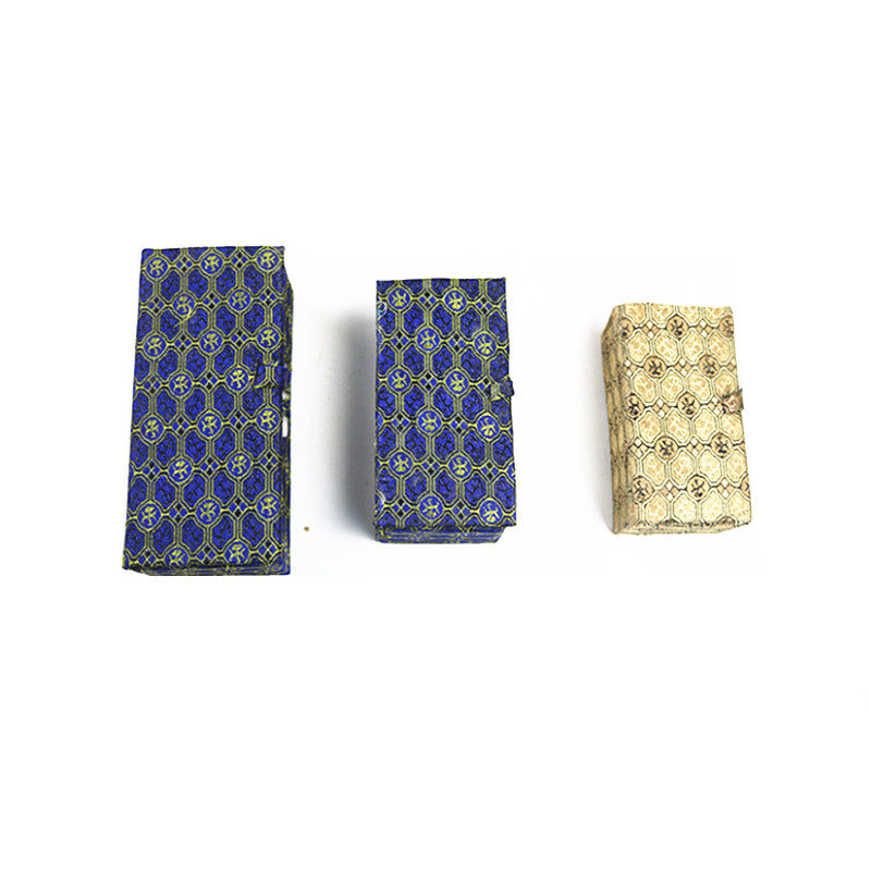 大中小手工盒印h章盒印章锦盒长方形寿山青田石篆刻书法画礼品布