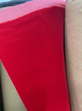 1.2mmc红色自粘绒布背胶植绒布家具色板贴木床防异响货架防护柜台