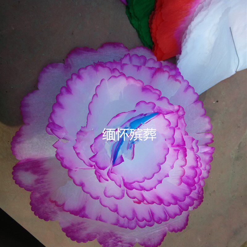 殡葬袋装纸花朵花头车头大白花A祭祀丧葬堂花圈花篮辅料花朵包邮