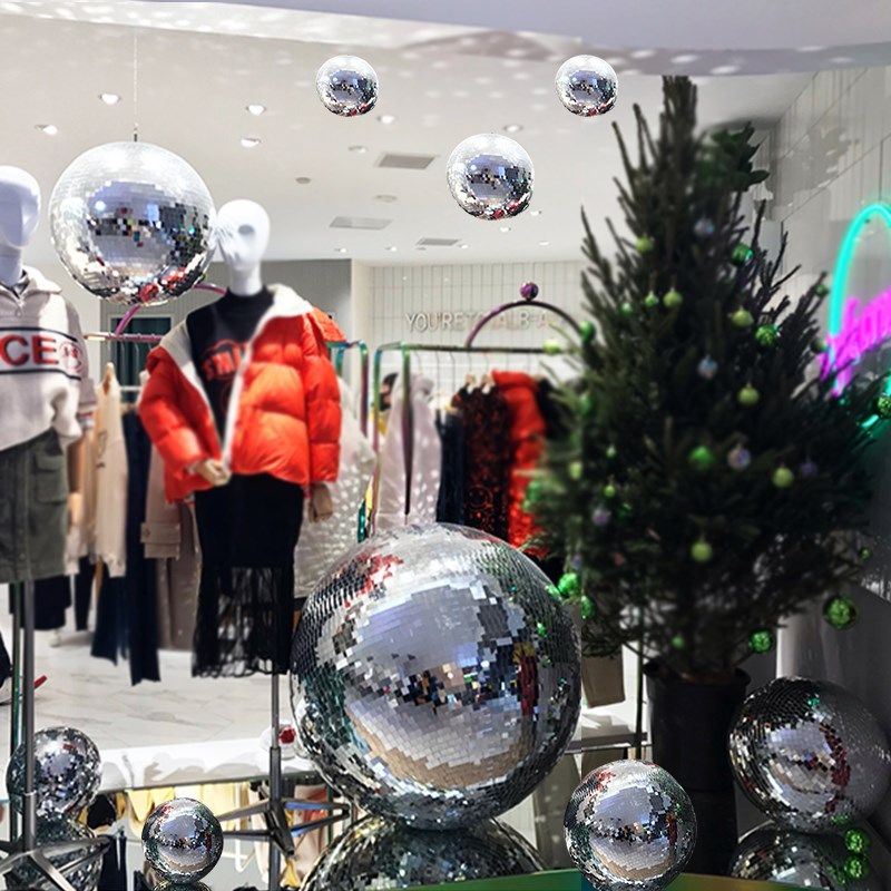 商场橱窗装饰镜面球美陈场景布置道具展示摆件吊饰摄影.拍照镭射,节庆用品/礼品,圣诞装饰品,淘宝优惠券,粉丝福利购,淘宝优惠卷