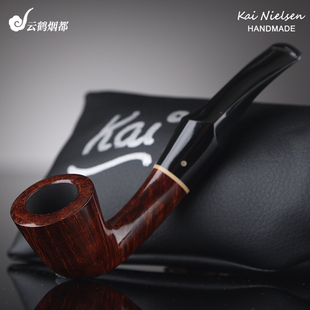 云鹤丹麦Kai Nielsen凯·尼尔森手工石楠木烟斗光面都柏林B级19