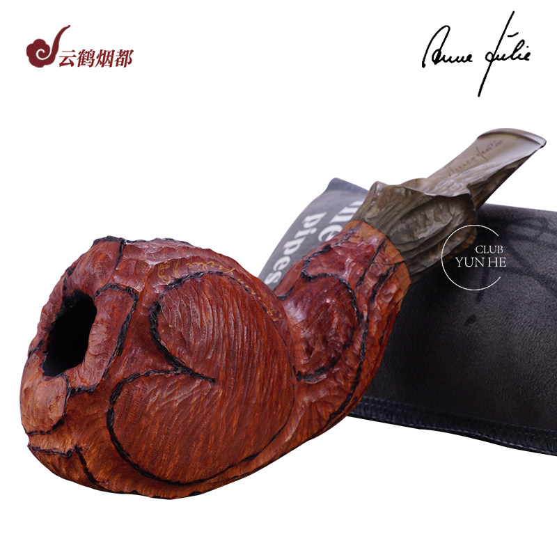 云鹤丹麦进口anne julie安妮朱莉美人腿手工石楠木烟斗环肥燕瘦