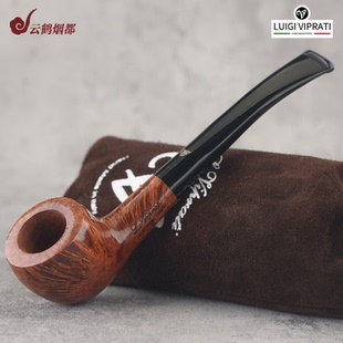 云鹤意大利Viprati维布拉蒂手工石楠木烟斗一叶草级别1Q193-44