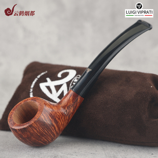 云鹤意大利Viprati维布拉蒂手工石楠木烟斗一叶草级别1Q193-52
