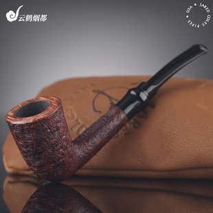 云鹤美国Jared Coles贾里德·科尔斯手工石楠木烟斗棕喷砂都柏林