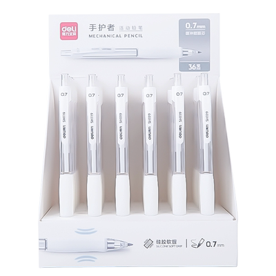 得力HB简约活动铅笔24支不易断芯