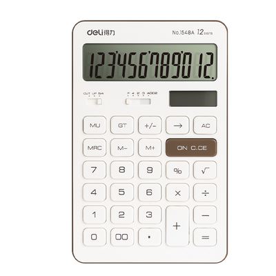 得力太阳能12位双重电源计算机