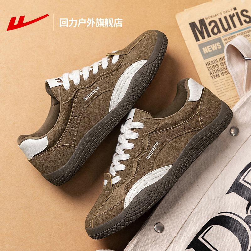 回力男鞋帆布鞋秋季男士休闲运动德训鞋男款复古美拉德赛车鞋子男