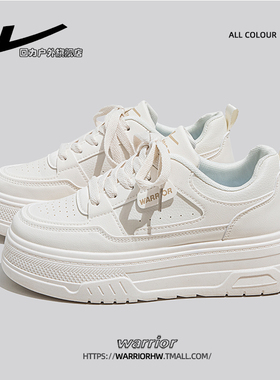 回力女鞋厚底小白鞋女2025新款爆款百搭增高板鞋女款白色运动鞋子