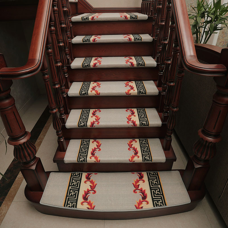 木楼梯静音家用大理石防滑地毯
