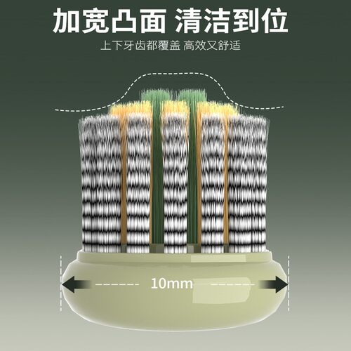 BOMEEN/铂慕高档软毛山型宽头牙刷深度洁齿成人情侣家用礼盒装