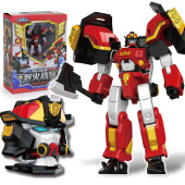 烈火战警变形烈焰斩击X机甲男孩金刚迷你特工队7超级战警玩具全套