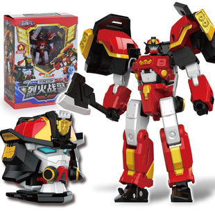 烈火战警变形烈焰斩击X机甲男孩金刚迷你特工队7超级战警玩具全套