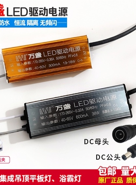 万盏LED驱动电源集成吊顶灯led浴霸平板防水恒流镇流器12W38W48W