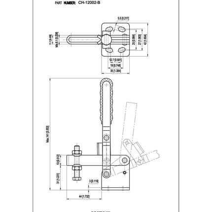 台湾原装嘉刚嘉手好手快速夹具CH/GH/HS-11002-B/12002-B/13002-B
