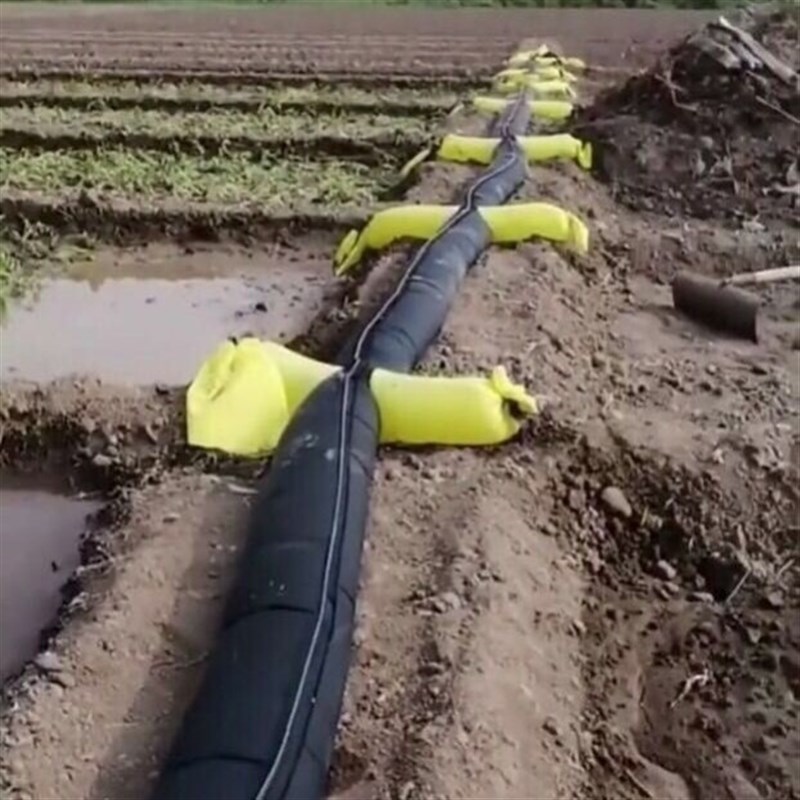 灌溉神器农田水带多袖口布白龙管新型农用浇地水管接头布垄沟农具