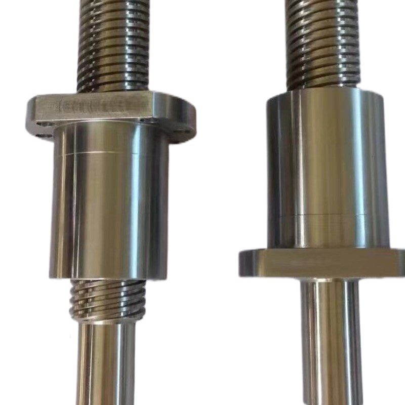 304不锈钢g45号钢梯形丝杆螺母套装左右旋正反牙T型丝杠螺杆加工