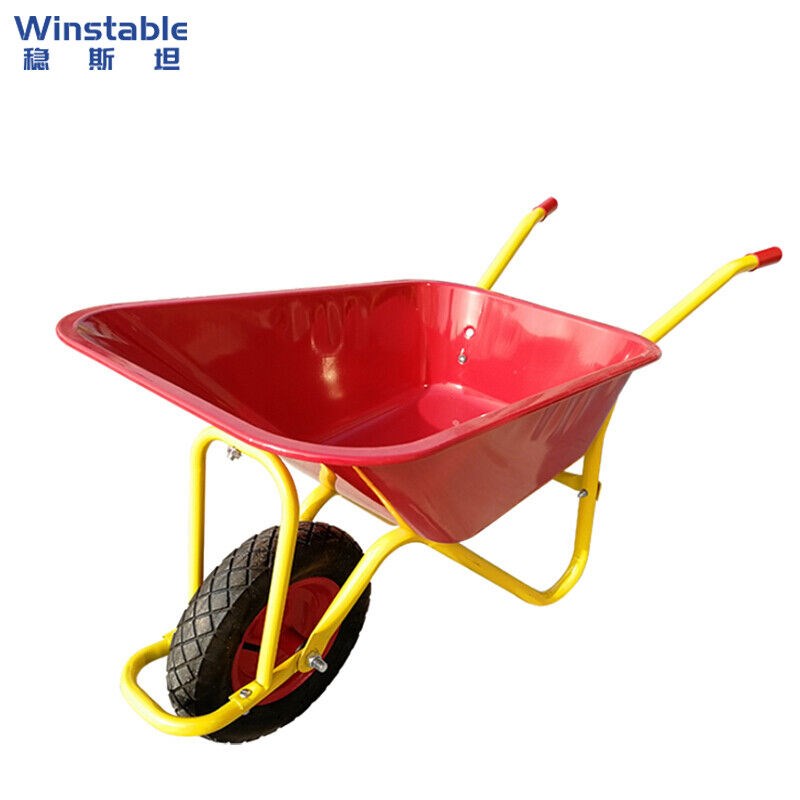 稳斯坦WST178建筑工地翻斗车独轮手推车农用单轮斗车泥砂搬运车小