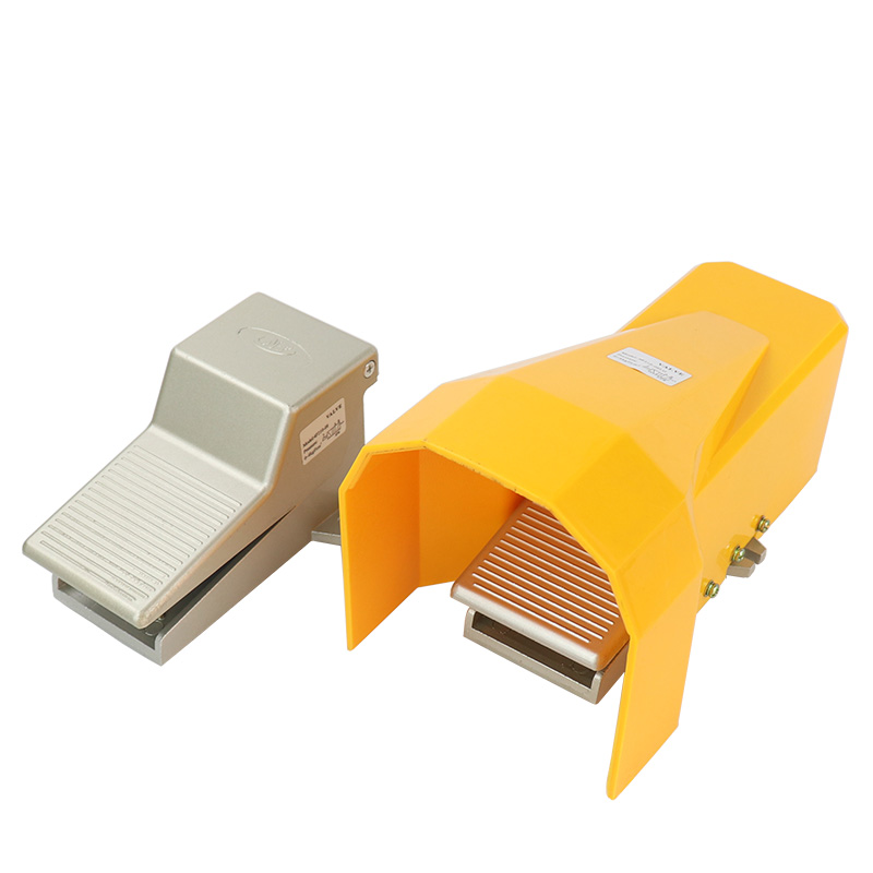 4F210-08-08L-08LG脚踏阀带罩脚踏开关带锁气动换向阀二位五通