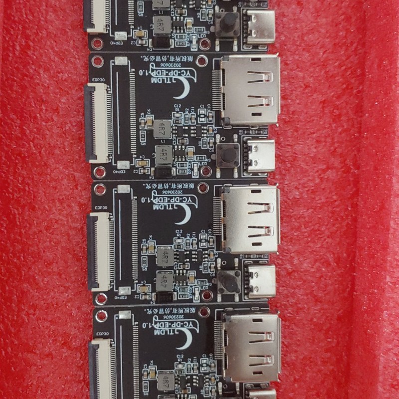 DP转EDP30PIN驱动板2k165hz 4k144hz无极调光按键开关机c口供电