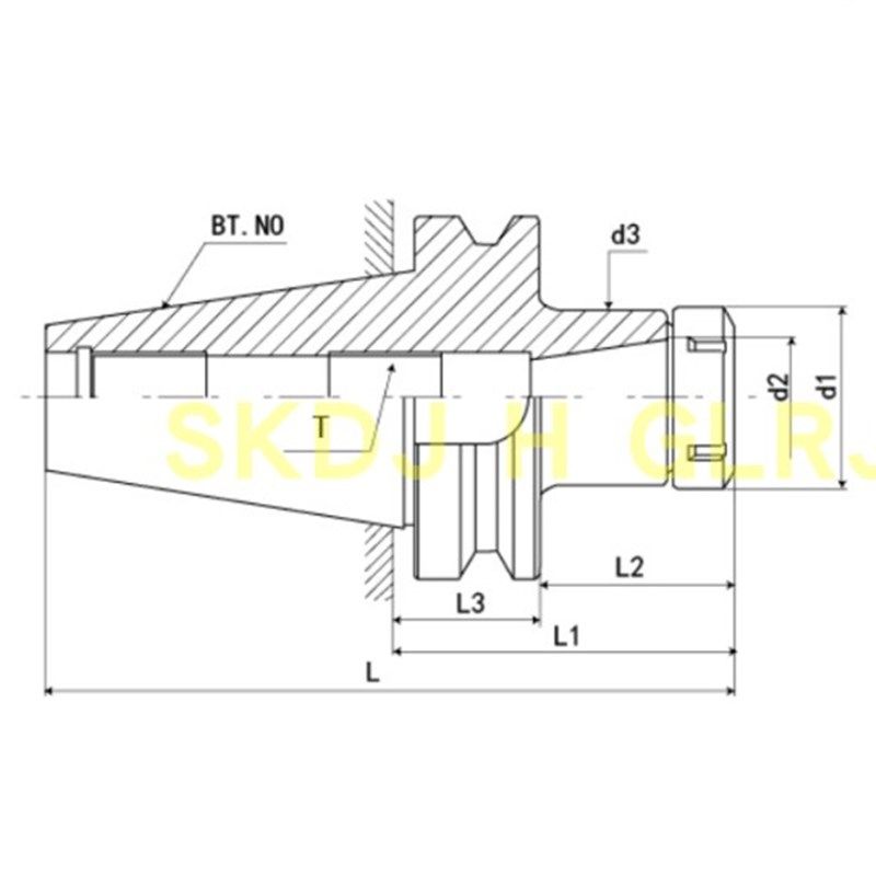 BT50-ER32 40 25 20 16-80 100 150 200 250 300 400 500加长刀柄