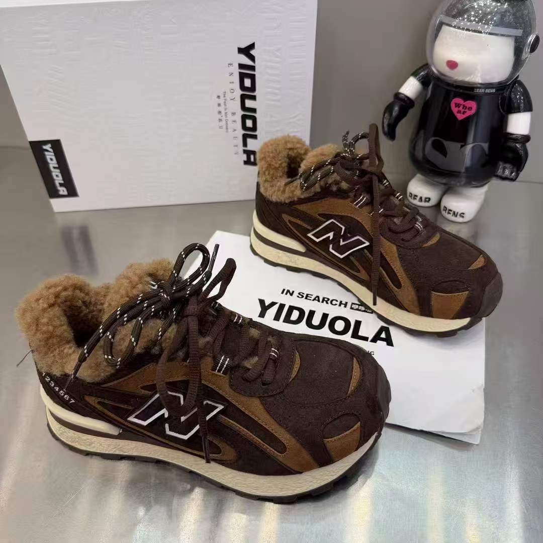 内里保暖休闲运动鞋增高鞋女鞋