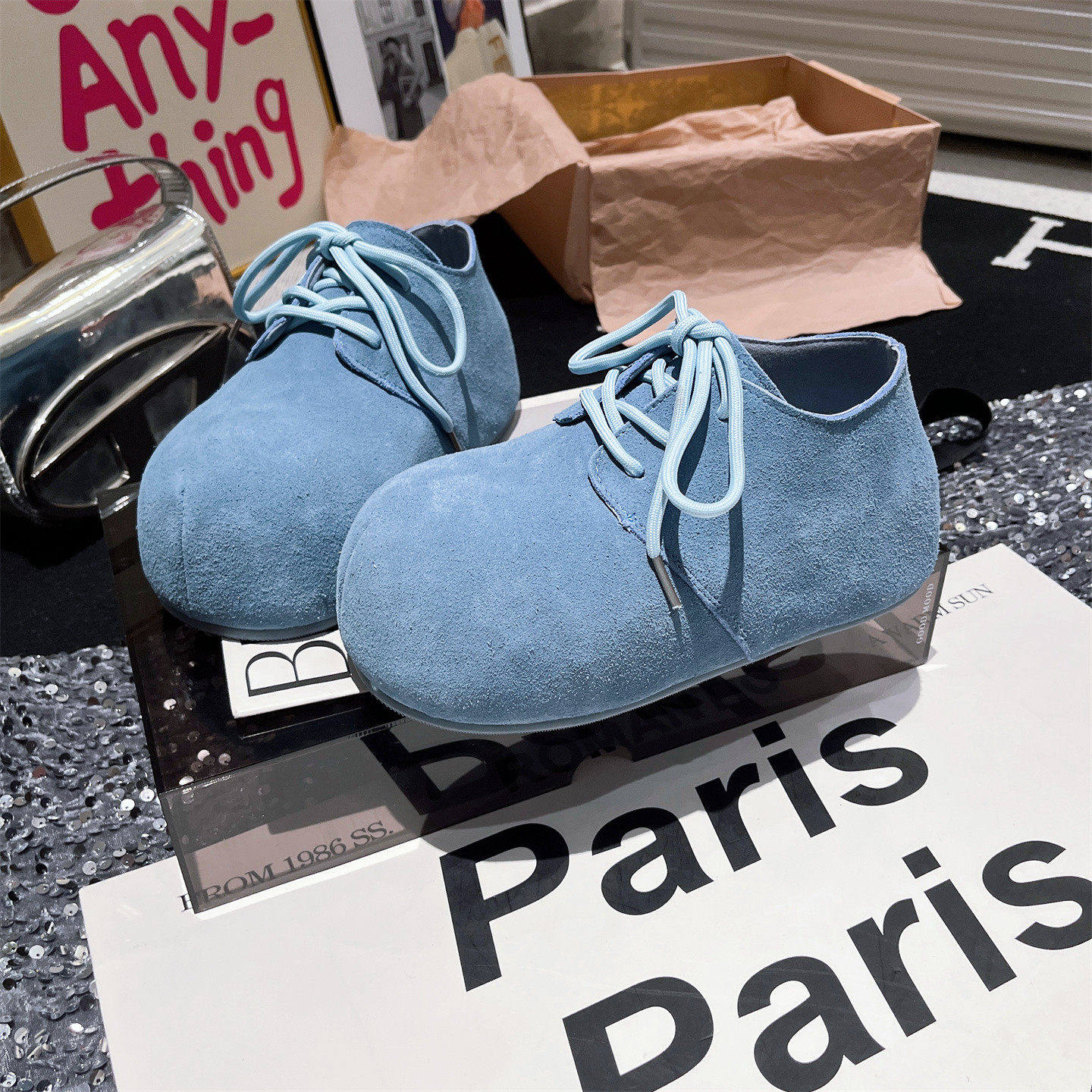 真皮版~欧货新款大头系带厚底松糕内增高卡皮巴拉面包鞋单鞋女鞋,女鞋,勃肯鞋/软木鞋,淘宝优惠券,粉丝福利购,淘宝优惠卷