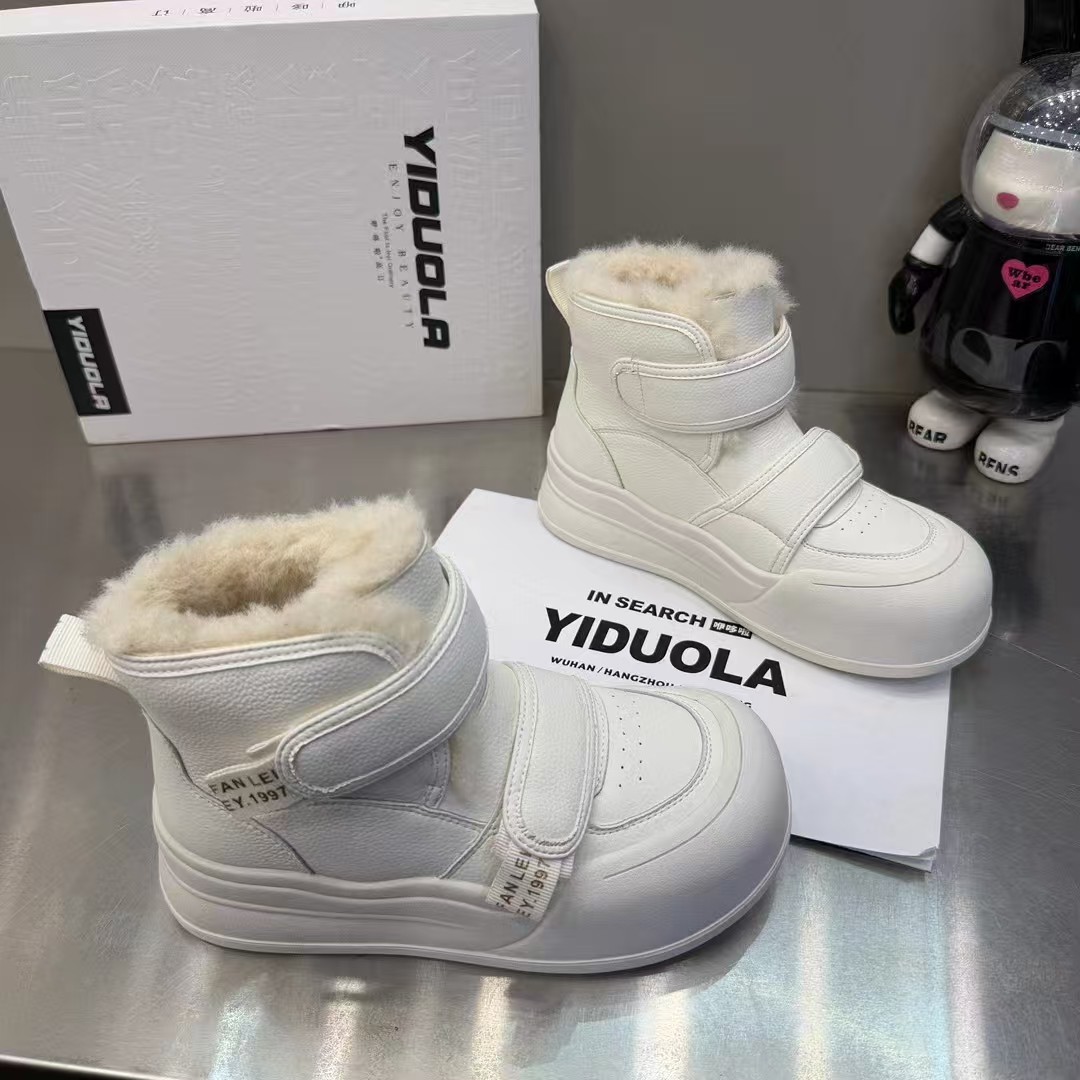 毛毛保暖棉鞋百搭休闲勃肯鞋