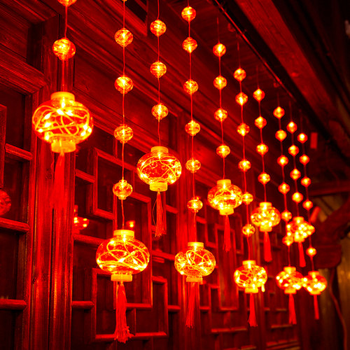 过新年装饰灯氛围灯星星彩灯春节