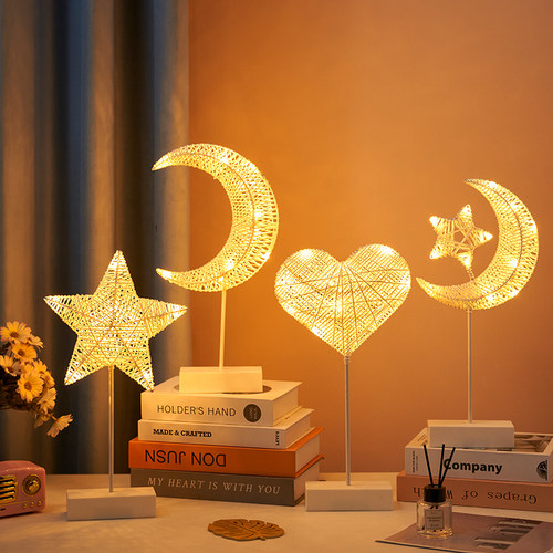 小彩灯网红卧室宿舍夜灯台灯装饰