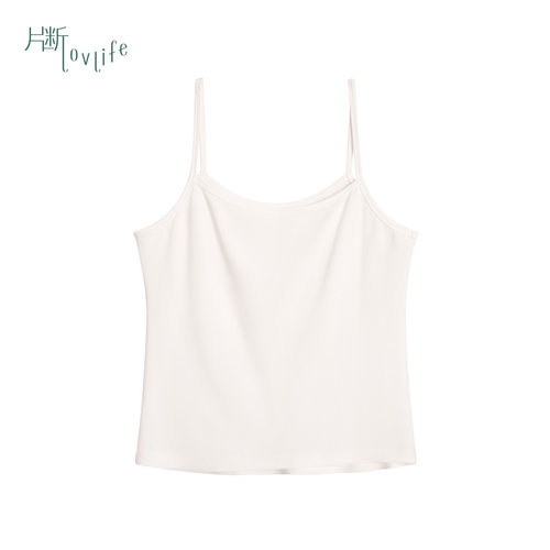 片断T恤女夏季新款时尚减龄基础白色打底露脐短款吊带背心