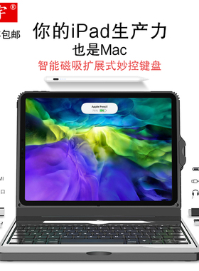 适用于苹果ipadpro妙控键盘保护套12.9英寸一体磁吸拆分电脑壳2021新款Pro平板扩展HDMI投屏连接usb键鼠套装1