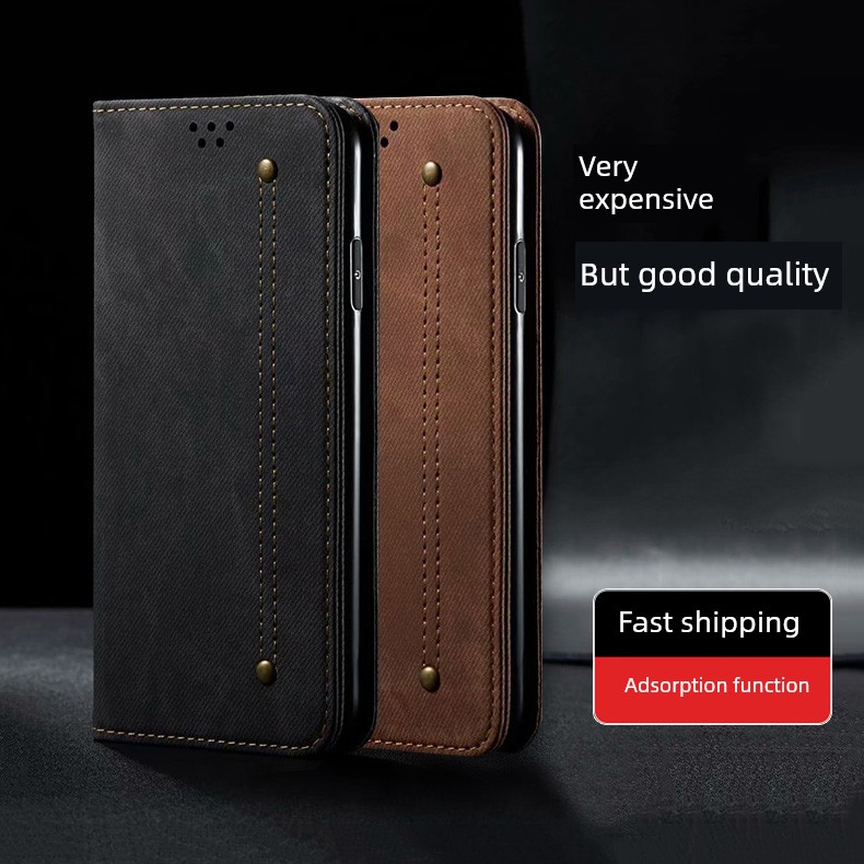 适用于磁吸小米红米K50至尊版手机壳redmi-K50/K60pro插卡K40S皮套K50ultra翻盖防摔K50U全包软边男女保护套p