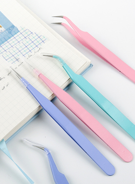 韶光慢彩色手帐镊子和纸胶带贴纸离型本拼贴做手账工具夹子小配件