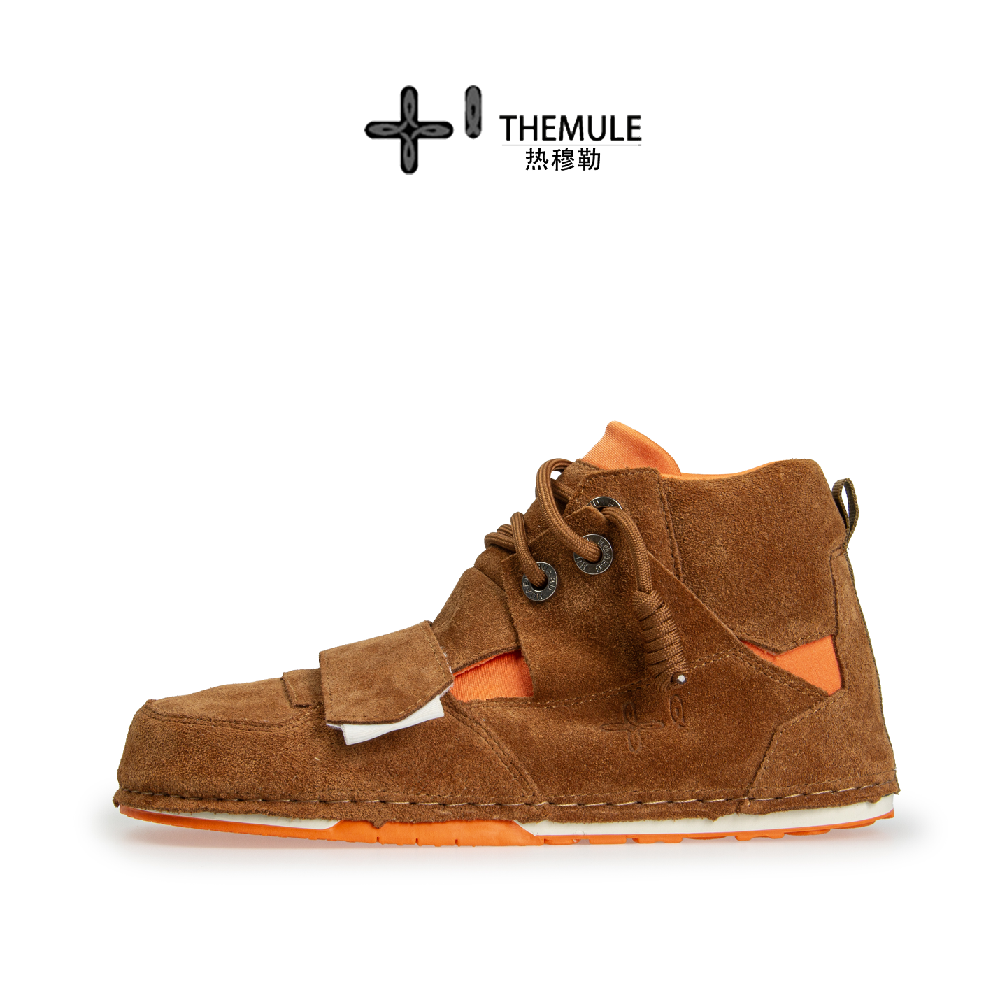 THEMULE丑萌鞋女高帮工装鞋马丁靴男大头鞋真皮休闲鞋宽楦鞋秋