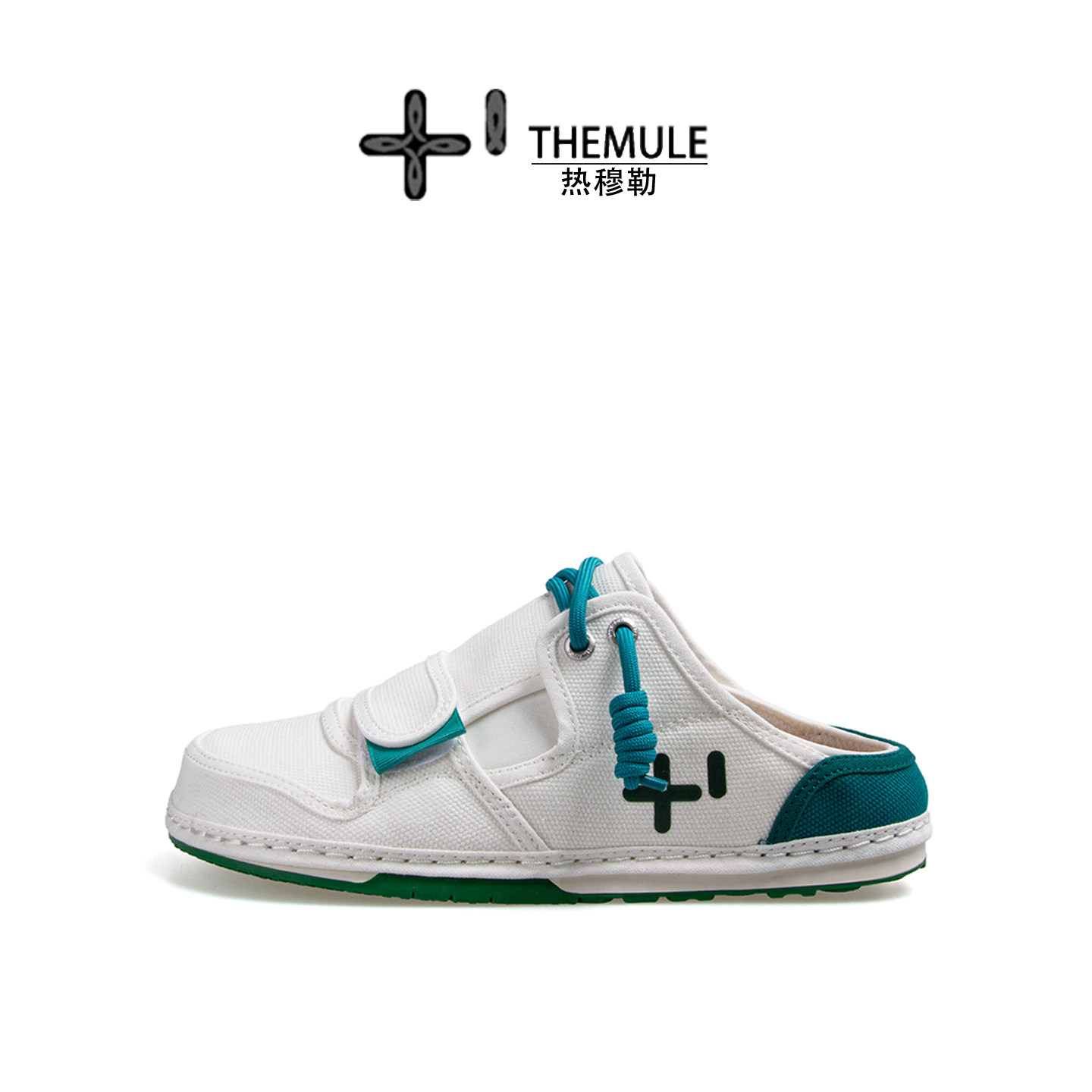 THEMULE小众丑鞋鞋显脚小女休闲帆布鞋男款懒人包头拖一脚蹬大