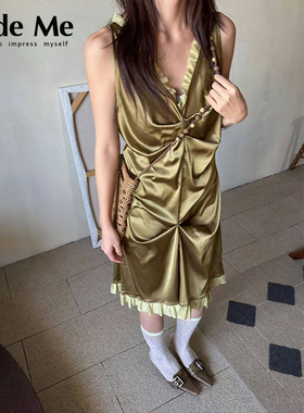 Near4rest 国内现货 丝感蕾丝中长连衣裙CodeMe买手店