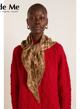 Damson Madder 国内现货 豹纹条纹三角巾 CodeMe买手店