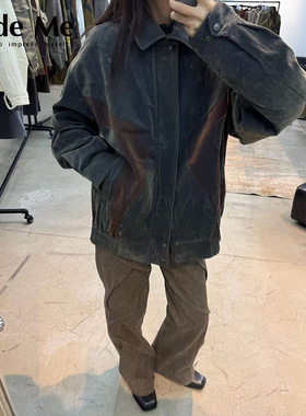 Near4rest 国内现货 拼接植绒刺绣牛仔夹克CodeMe买手店