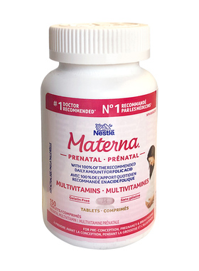 菜鸟加拿大直邮 Nestle Materna玛特纳孕产妇复合维生素150粒