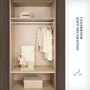 MOON慕空间样板房衣帽间摆件粉色系包包收纳盒软装 饰品女儿房陈列